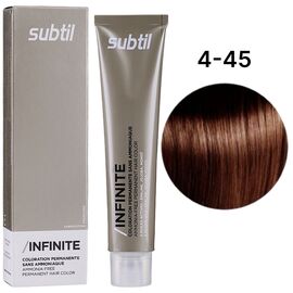 SUBTIL Infinite Стійка безаміачна крем-фарба для волосся 4-45 Шатен мідний махагон, 60 мл, Об'єм: 60 мл, Відтінок: 4/45, image 
