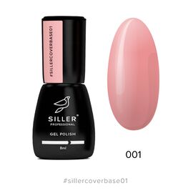 SILLER Cover Base Камуфлююча база №1, 8 мл, Відтінок: 001, Об'єм: 8 мл, image 