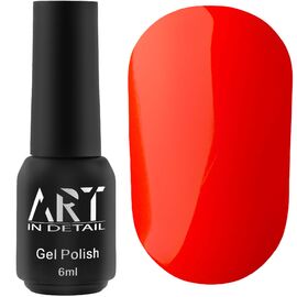 ART Гель лак NEON N004 (червоний, неоновий), 6 мл, Відтінок: 004, Об'єм: 6 мл, image 