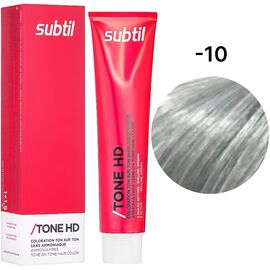 SUBTIL Tone HD Тонуюча крем-фарба без аміаку для волосся -10 Сталевий металік, 60 мл, Об'єм: 60 мл, Відтінок: 10, image 