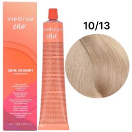 INEBRYA Color Стійка крем-фарба 10/13 Платиновий блондин попелястий золотистий, 100 мл, Об'єм: 100 мл, Відтінок: 10/13, image 