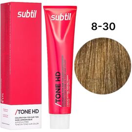 SUBTIL Tone HD Тонуюча крем-фарба без аміаку для волосся 8-30 Світлий блондин золотистий, 60 мл, Об'єм: 60 мл, Відтінок: 8/30, image 