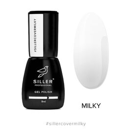 SILLER Cover Base Milky Камуфлююча база, 8 мл, Відтінок: Milky, Об'єм: 8 мл, image 