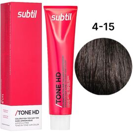 SUBTIL Tone HD Тонуюча крем-фарба без аміаку для волосся 4-15 Шатен пепельно-махагоновий, 60 мл, Об'єм: 60 мл, Відтінок: 4/15, image 