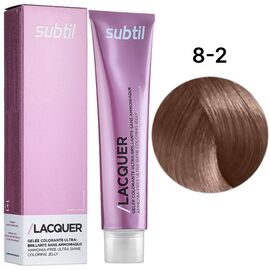 SUBTIL Lacquer Безаміачна тонуюча гелева фарба для волосся 8-2 Світлий блондин перламутровий, 60 мл, Об'єм: 60 мл, Відтінок: 8/2, image 