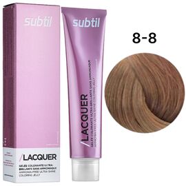 SUBTIL Lacquer Безаміачна тонуюча гелева фарба для волосся 8-8 Світлий блондин бежевий, 60 мл, Об'єм: 60 мл, Відтінок: 8/8, image 