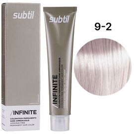 SUBTIL Infinite Стійка безаміачна крем-фарба для волосся 9-2 Дуже світлий блондин перламутровий, 60 мл, Об'єм: 60 мл, Відтінок: 9/2, image 