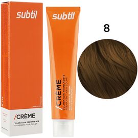 SUBTIL Creme Стійка крем-фарба для волосся 8 Світлий блондин, 60 мл, Об'єм: 60 мл, Відтінок: 8, image 