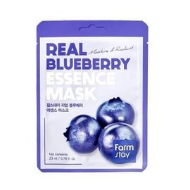 FARM STAY Real Blueberry Essence Mask Тканинна маска з екстрактом чорниці, 23 мл, image 