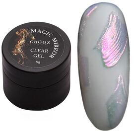 CROOZ Magic Mirror Clear Gel Гель для втирки та об’ємних дизайнів, 5 г, image 