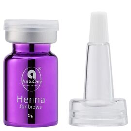AntuOne Хна для брів Чорний, 5 г (силіконовий ковпачок), Об'єм: 5 г, Колір: Чорний, image 