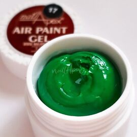 NailApex Аеропуфінг гель-фарба Air Paint Gel №17 Зелена, 5 г, image 