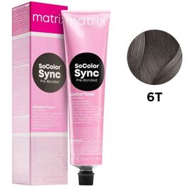 MATRIX Socolor Sync Pre-Bonded 6T Лужний тонер без аміаку, темний блондин титаніум, 90 мл, Об'єм: 90 мл, Відтінок: 6T, image 
