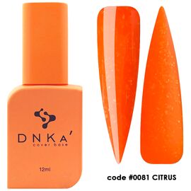 DNKa Cover Base Камуфлююча база №0081 Citrus, 12 мл, Відтінок: Citrus, Об'єм: 12 мл, image 