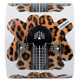 GLOBAL FASHION Форми для нарощення Леопард, 10 шт, image 