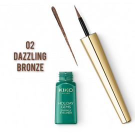 KIKO Holiday Gems Sparkly Eyeliner 02 Рідка підводка "Сяючий металік", 3,7 мл, Колір: 02, Об'єм: 3,7 мл, image 