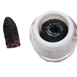 NailApex Аеропуфінг гель-фарба Air Paint Gel №5 Чорна, 5 г, image 