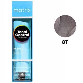MATRIX Tonal Control Pre-Bonded Gel Tone Кислотний гелевий тонер 8T, світлий блондин титановий, 90 мл, Об'єм: 90 мл, Відтінок: 8T, image 