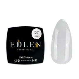 EDLEN Top Milk No Wipe Топ молочний без ЛШ, 30 мл, Об'єм: 30 мл, Колір: Молочний, image 