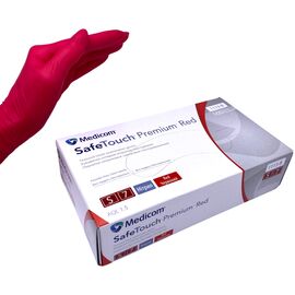 SAFE TOUCH Premium Рукавички нітрилові RED (S), 100 шт/уп (4.2 г), Розмір: S, Кількість: 100 шт, Колір: RED, image 