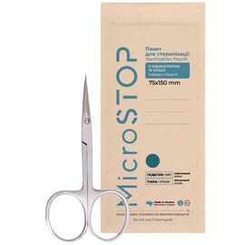 МікроStop Крафт-пакети для стерилізації ЕСО з індикатором 4 класу 75х150 мм, 100 шт, image 