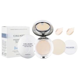 ENOUGH Collagen Whitening Moisture Two Way Cake №21 Освітлююча пудра з колагеном, Відтінок: №21, Об'єм: 13г + 13г, image 
