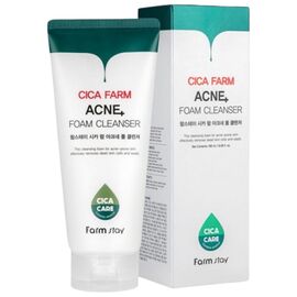FARM STAY Cica Farm Acne Foam Cleanser Очищаюча пінка для проблемної шкіри, 180 мл, image 