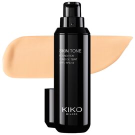 KIKO Skin Tone Foundation Рідка тональна основа 10 Warm Beige, 30 мл, Відтінок: 10 Warm Beige, Об'єм: 30 мл, image 