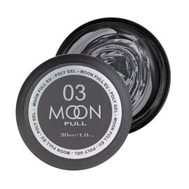 MOON FULL Poly Gel Полігель прозорий 03, 30 мл, Об'єм: 30 мл, Колір: 03, image 
