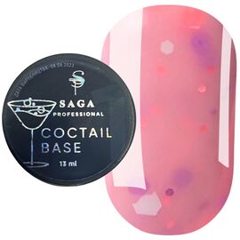 SAGA Coctail Base Кольорова база №4 (персиковий з пластівцями), 13 мл, Відтінок: персиковий з пластівцями, Об'єм: 13 мл, image 