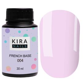 KIRA NAILS French Base 004 (ліловий), 30 мл, Об'єм: 30 мл, image 