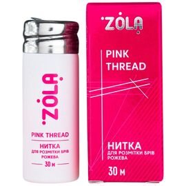 ZOLA Нитка для розмітки брів (рожева), 30 м, image 