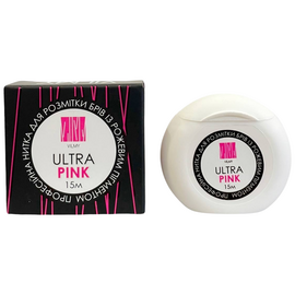 VILMY ULTRA PINK Професійна нитка для розмітки брів, 15 м, image 