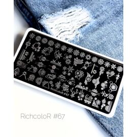 RICHCOLOR Пластина для стемпінгу - 067 New Year, №: 067, image 