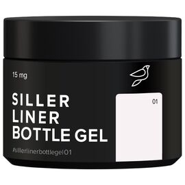 SILLER Liner Bottle Gel №001 Гель для швидкого укріплення, 15 мл, Об'єм: 15 мл, Колір: 001, image 