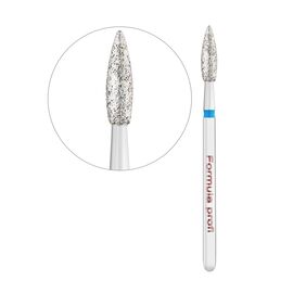 FORMULA PROFI Фреза алмазна полум'я синя діаметр 2,3 мм, Колір : Синій, Діаметр: 2,3 мм, image 