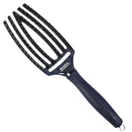 OLIVIA GARDEN Щітка Finger Brush Care Iconic Boar&Nylon Blue Sapphire M, image 