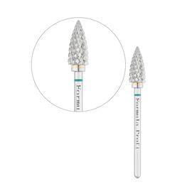 FORMULA PROFI Фреза твердосплавна "кукурудза" конусна гостра, зелена, Колір : Зелений, image 