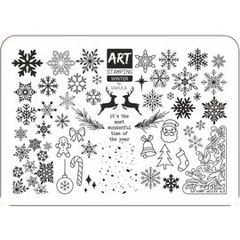 ART Stamping Пластина для стемпінгу Winter (mini), image 