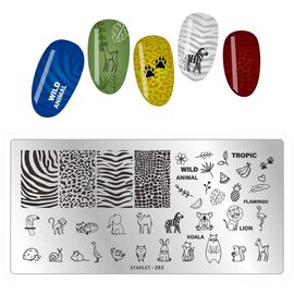 STARLET PROFESSIONAL Металева пластина для стемпінгу на підкладці, ST-263, image 