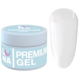 LUNA Gel Premium №01 Гель для нарощування прозорий, 15 мл, Об'єм: 15 мл, Колір: 001, image 