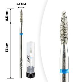 ART Фреза алмазна полум'я синя 224 діаметр 2,1 мм, image 