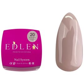 EDLEN Water Acrygel №20 Nude Рідкий акригель, 15 мл, Об'єм: 15 мл, Колір: 020, image 