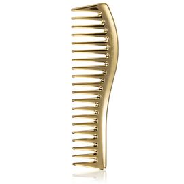 JANEKE Gold Line Wavy Comb Гребінь для волосся золотий, image 