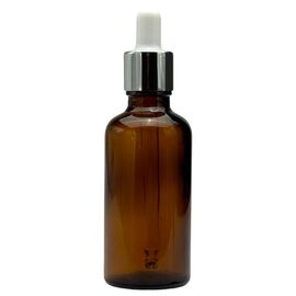 BonBon Флакон скляний коричневий (сідней) з піпеткою алюмінієвою, 50 мл, image 