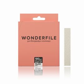 WONDERFILE Файл-смужка на піні 90х15 мм для прямої основи 130х15 мм 180 грит, 50 шт, Абразивність: 180 грит, Кількість: 50 шт, image 