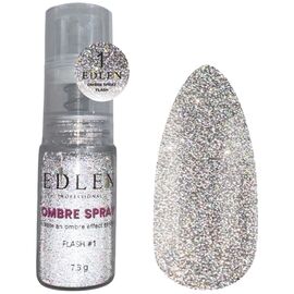 EDLEN Ombre Spray Flash №01 Пудра для омбре-ефекту світловідбиваюча, 7.5 г, Колір: 001, image 
