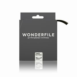 WONDERFILE In Black Файл-стрічка для основи 130х15 мм, 240 грит (7 метрів), Абразивність: 240 грит, Кількість: 7 м, image 