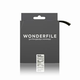 WONDERFILE In Black Файл-стрічка для основи 160х18 мм, 150 грит (7 метрів), Абразивність: 150 грит, Кількість: 7 м, image 