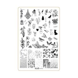KODI Пластина для стемпінгу Plus size (розмір 9,5*14,5) № 04, №: 004, image 